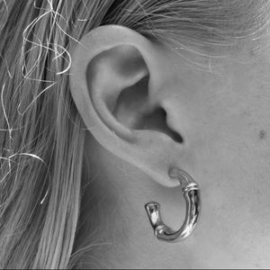 Sophie Buhai 18k Gold Vermeil Bamboo Hoops - NIB